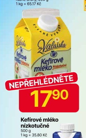 Kefírové mléko neochucené Mlékárna Valašské Meziříčí