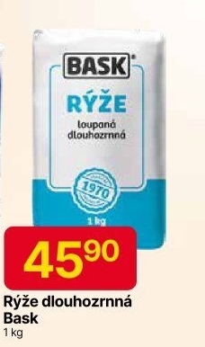 Rýže dlouhozrnná Bask