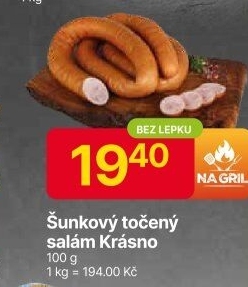 Salám šunkový točený Krásno