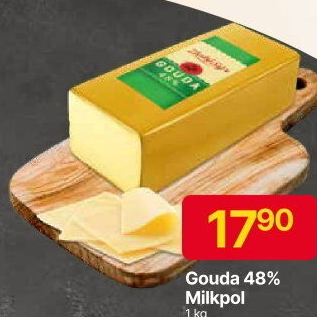 Sýr Gouda 48% Zlatý sýr Milkpol