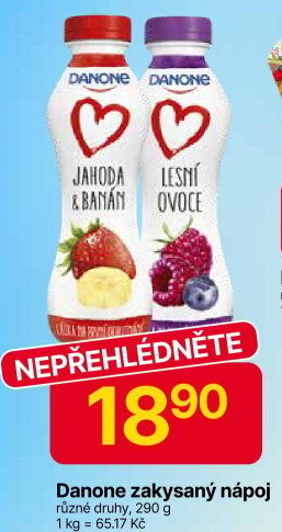 Zakysaný nápoj Danone