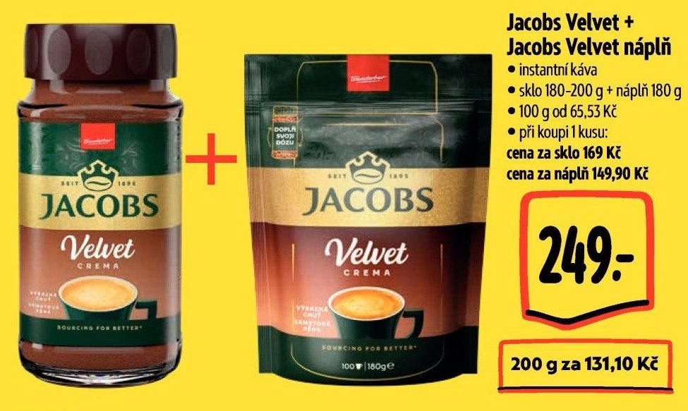 Jacobs Velvet + Jacobs Velvet náplň