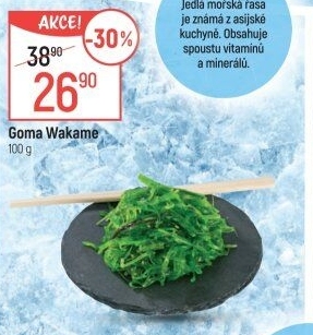 Mořské řasy Goma Wakame