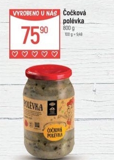 Polévka čočková Globus