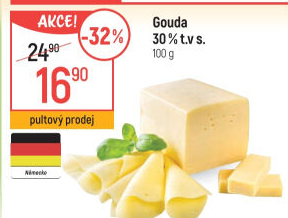 Sýr Gouda 30%