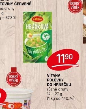 Vitana polévky do hrnečku různé druhy 14 - 27 g
