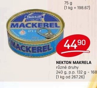 Nekton makrela různé druhy 240 g
