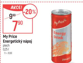 Energetický nápoj My Price