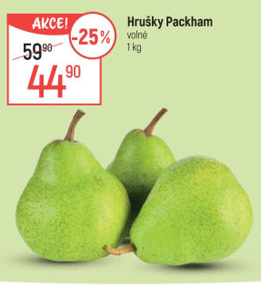 Hrušky Packham