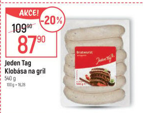 Klobása na gril Jeden Tag