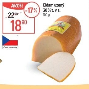 Sýr Eidam uzený 30% Lacrum