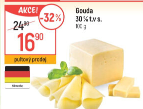 Sýr Gouda 30%