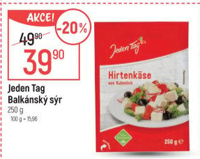 Balkánský sýr Jeden Tag