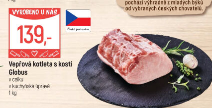 Kotleta vepřová s kostí Globus
