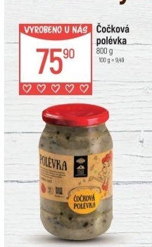 Polévka čočková Globus