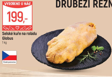 Selské kuře na roládu Globus