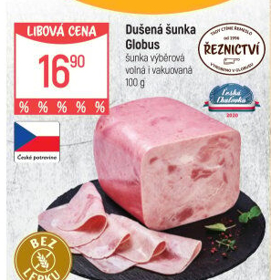 Šunka dušená výběrová Globus