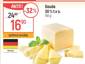Sýr Gouda 30%