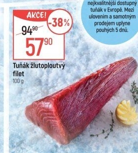 Tuňák žlutoploutvý filet