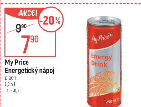 Energetický nápoj My Price