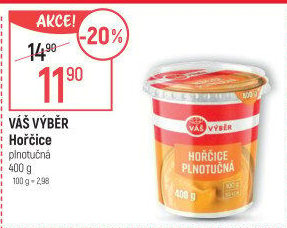 Hořčice plnotučná Váš Výběr