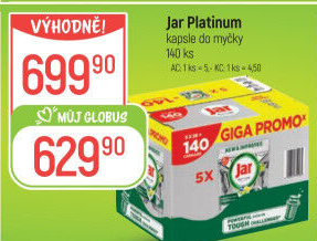 Kapsle do myčky Platinum Jar