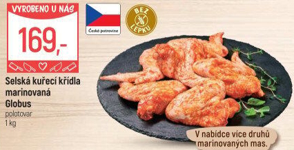 Selská kuřecí marinovaná křídla Globus