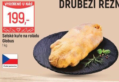 Selské kuře na roládu Globus