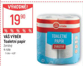 Toaletní papír 2vrstvý Váš Výběr