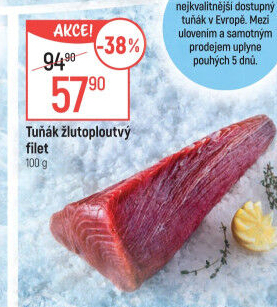 Tuňák žlutoploutvý filet