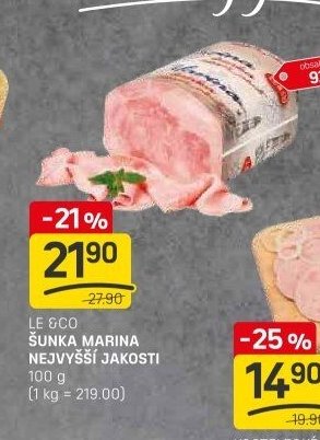 Le & Co Šunka marina nejvyšší jakosti
