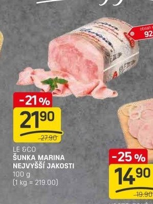 Le & Co Šunka marina nejvyšší jakosti