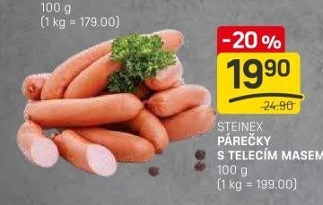 Steinex párečky s telecím masem