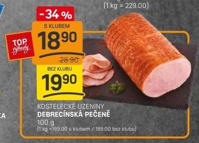 Kostelecké uzeniny debrecínská pečeně