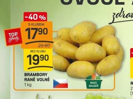 Brambory rané volné