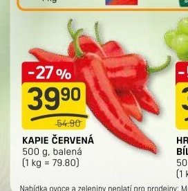 Kapie červená