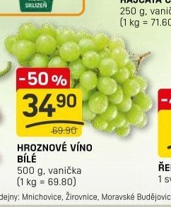 Hroznové víno bílé
