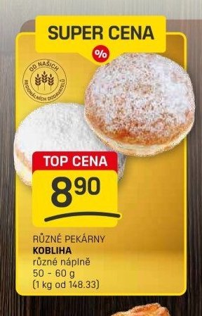 Různé pekárny kobliha