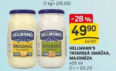 HELLMANN'S TATARSKÁ OMÁČKA, MAJONÉZA