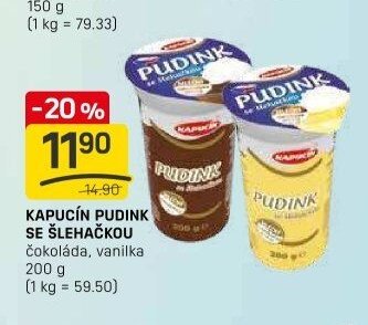 KAPUCÍN PUDINK SE ŠLEHAČKOU