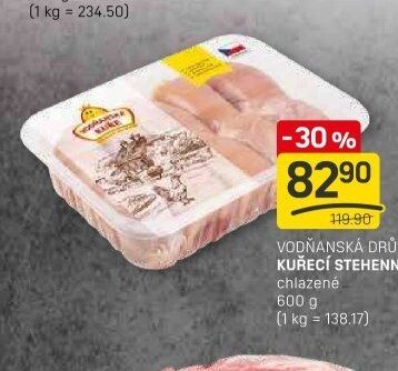 VODŇANSKÁ DRŮBEŽ KUŘECÍ STEHENNÍ ŘÍZKY