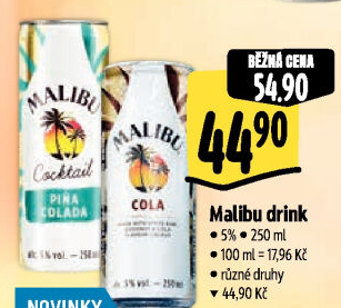 Míchaný nápoj Malibu