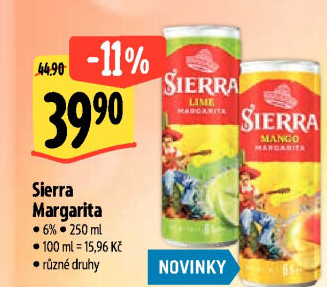 Míchaný nápoj Tequila Sierra Margarita