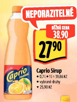 Nápojový koncentrát Caprio