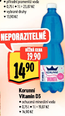 Ochucená minerální voda Vitamínová Korunní