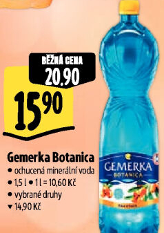 Ochucená voda Gemerka