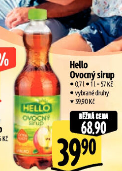 Sirup ovocný Hello