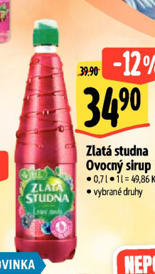 Sirup Zlatá studna