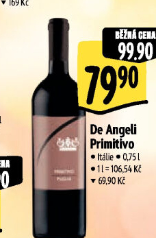 Víno Primitivo De Angeli