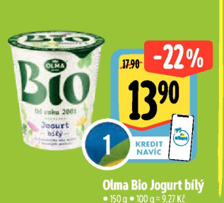 Bílý jogurt bio Olma